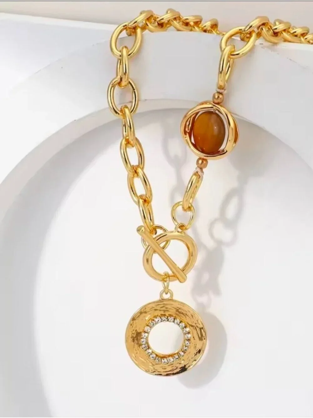 Anthropologie chunky gold